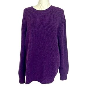 Zara Oversized Purple Sweater - Size L